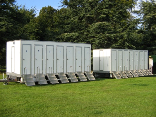 Event toilets for hire for outdoor weddings
