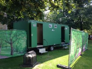 portable toilet exterior
