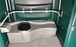 portable toilet interior