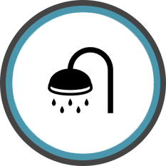 portable toilet showers