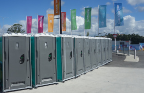 portable toilet exterior